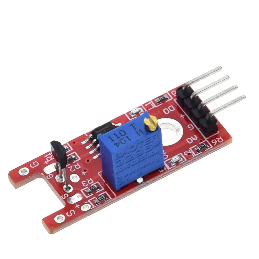 TZT – Kit de démarrage KY024 pour arduino, électronique intelligente, 4 broches, KY-024 boutons de Hall magnétiques linéaires, Module de capteur de comptage de vitesse, bricolage