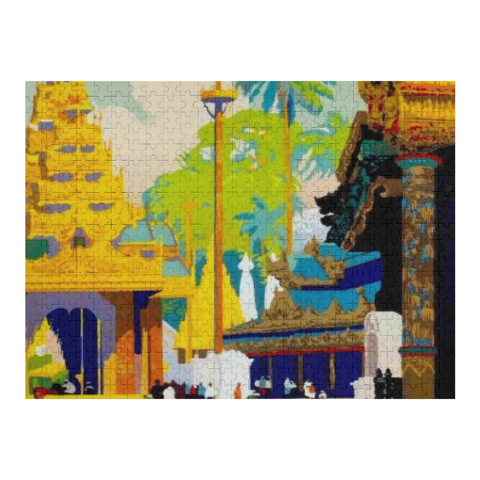 بورما: خمر 1930 السفر والسياحة طباعة بازل قطع مخصص هدية الطفل مخصص لعبة أطفال اسم مخصص لعبة أطفال لغز