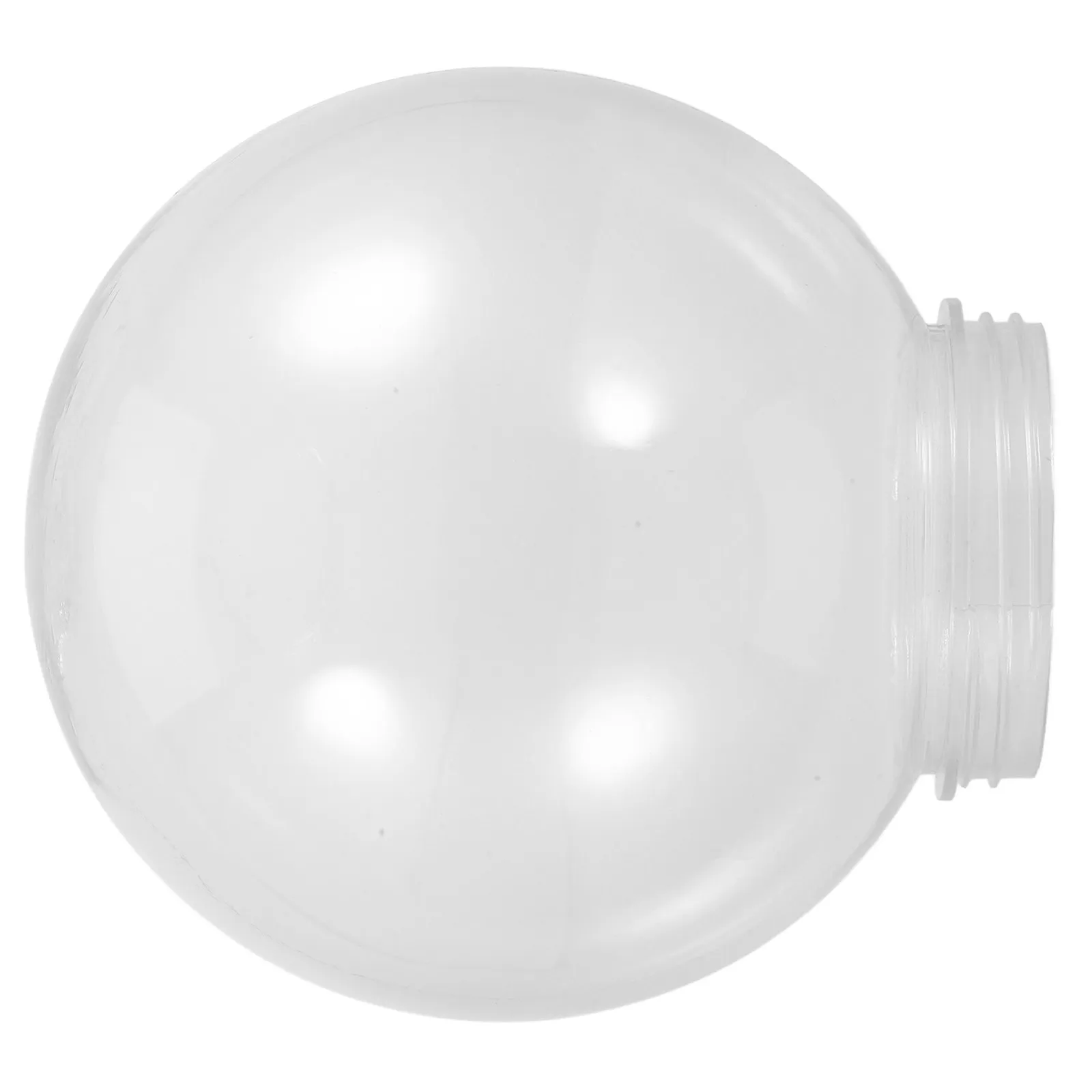 Clear Acrylic Globe Lamp Shade Smooth Textured Outdoor Garden Patio Lighting Fixture Replacement Ball Lamp Shade