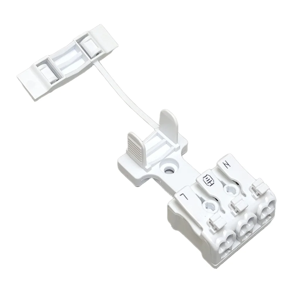 30pcs Screwless Quick Connect For Terminal Clamps Compatible with For Terminal Blocks Nylon V2 White Wire Connectors