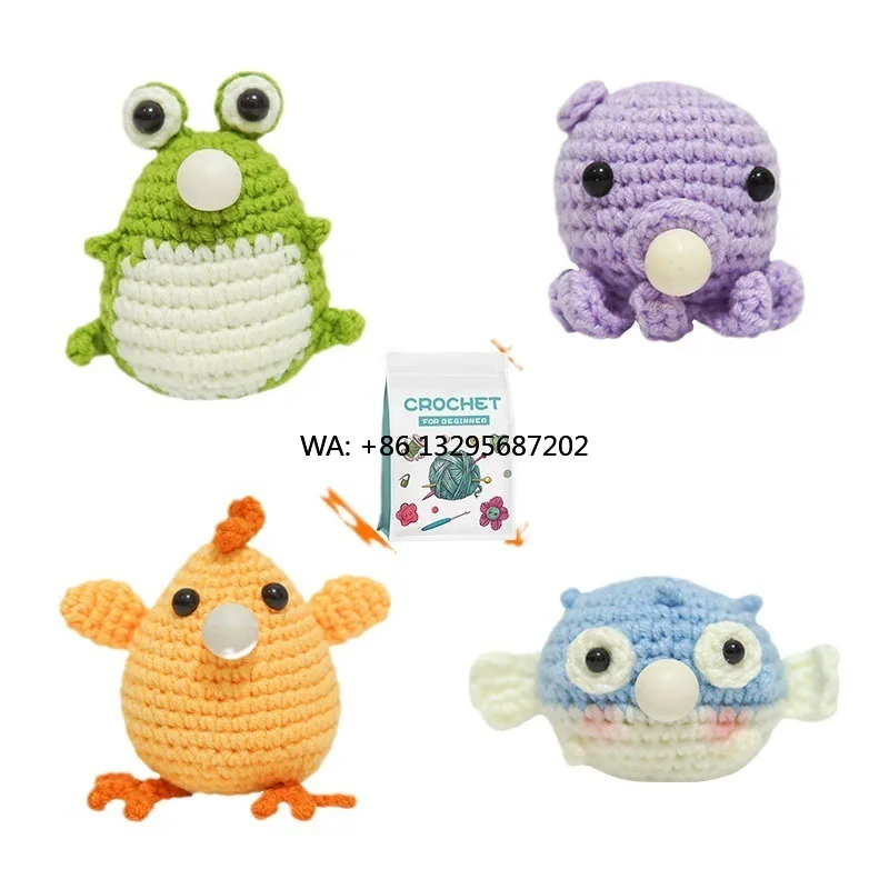 

Crochet Kit for Beginners Diy Knitting Animal Starter Kit Crochet Et Aiguille a Tricoter