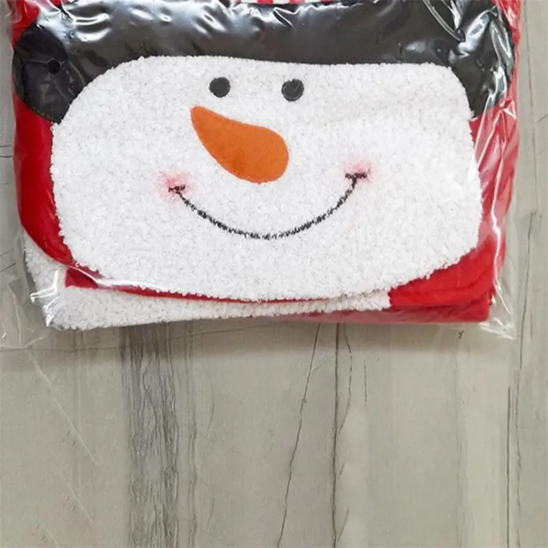 Christmas Toilet Cover Bathroom Decoration Bath Mat Anti Slip Toilet Rug Lid Tissue Cover Christmas Decoration For Home 2024