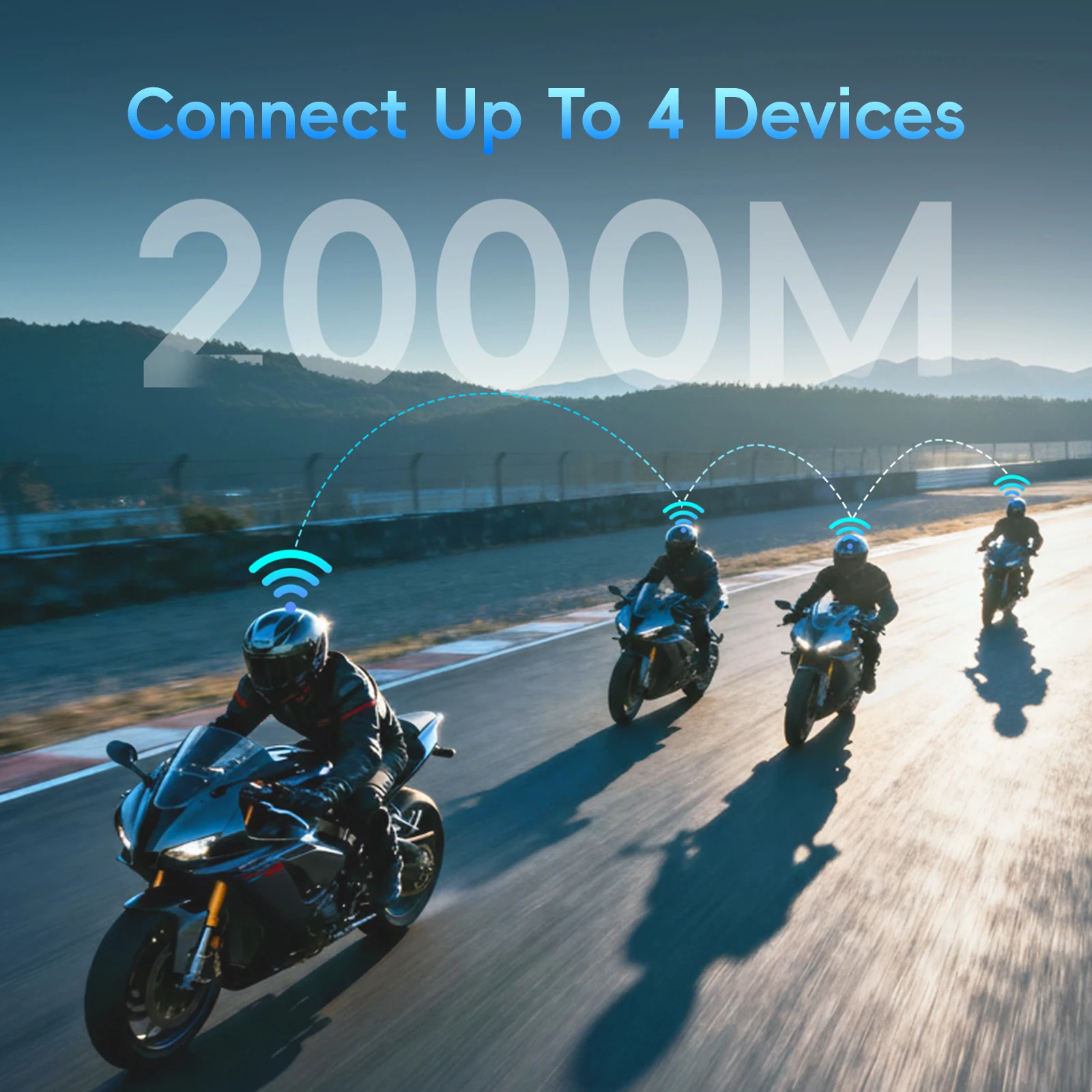 Vernee دراجة نارية سماعة رأس لجهاز الاتصال الداخلي خوذة BT 5.4 الاتصال الداخلي 1000mAh موتو التواصل 2 كجم البيني ل 4 الدراجين IP67 مقاوم للماء