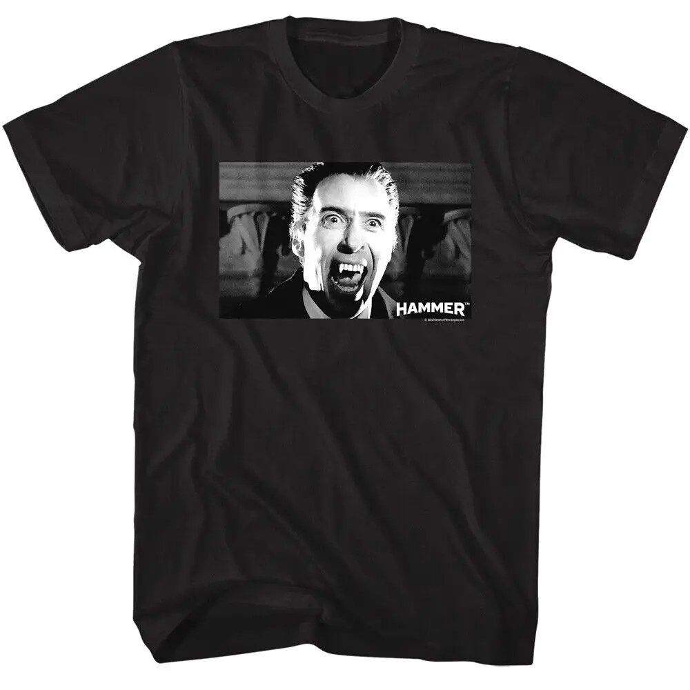 Dracula Christopher Lee Bearing Fangs Men'S T Shirt Vampire Hammer Horror Movie