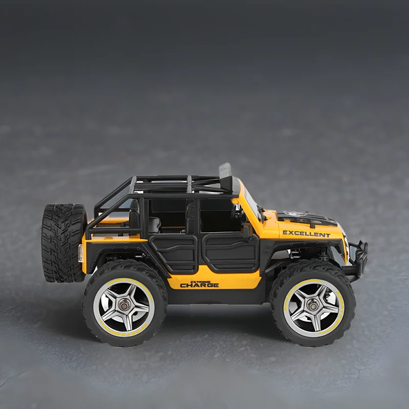 Carro de controle remoto em miniatura WL 22201 com luzes Simulação Carro de escalada 2WD Carro off-road de controle remoto