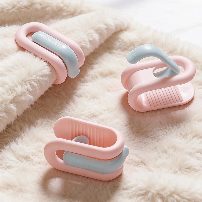 No-Pin Quilt Fixing Clips, New Anti-Slip Invisible Bed Sheet Duvet Fastener, Safe High Elastic Buckle to Prevent Shifting