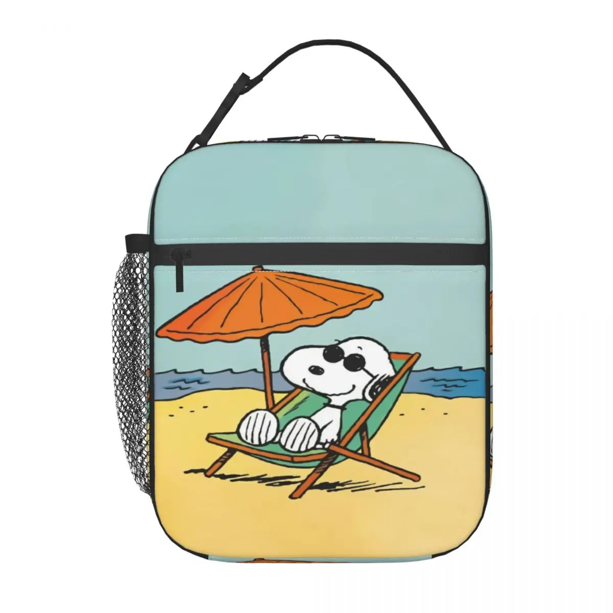 Custom S-Snoopys Anime Insulated Lunch Bags for Work School Resuable Thermal Cooler Lunch Box Women Kids