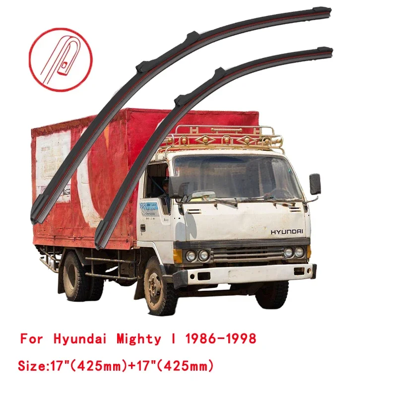 

For Hyundai Mighty 1 2 II EX4 EX6 EX8 EX9 2.5 3.5 Ton 1986-2015 Car Windshield Wiper Blade Front Windscreen Brushes Accessories