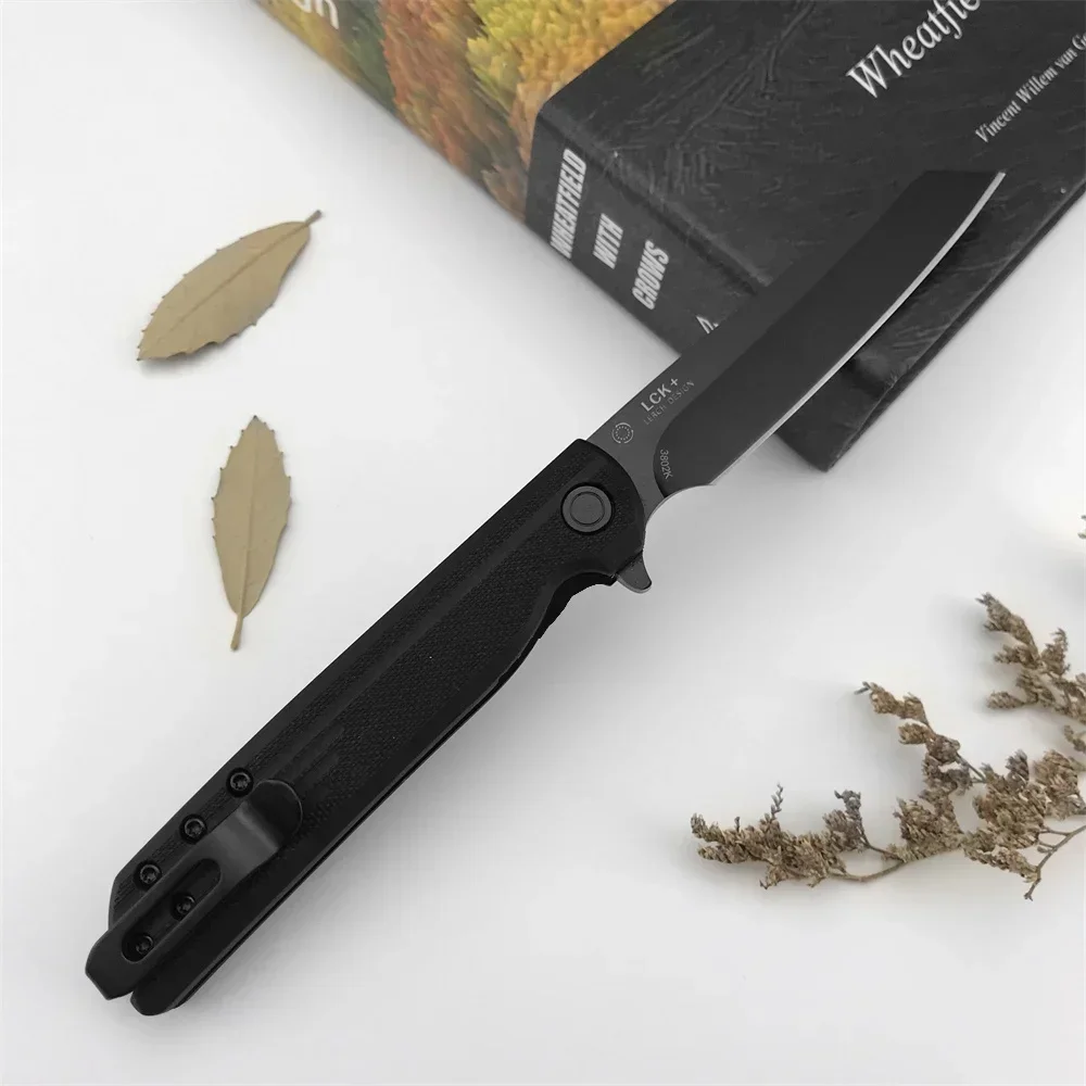 

Matthew Blackout Assisted Flipper Folding Knife 3802K 8Cr13Mov Black Reverse Tanto Blade G10 Handles Tactical Pocket EDC Tool