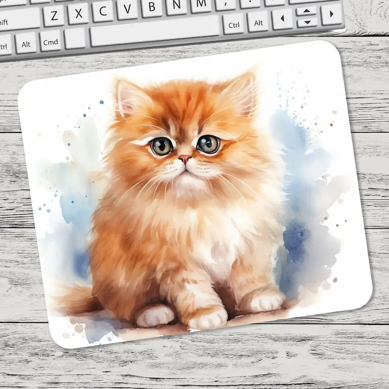 

Cute kitten mousepad Computer accessories multi-type rubber non-slip washable cool simple high quality PC desktop decoration