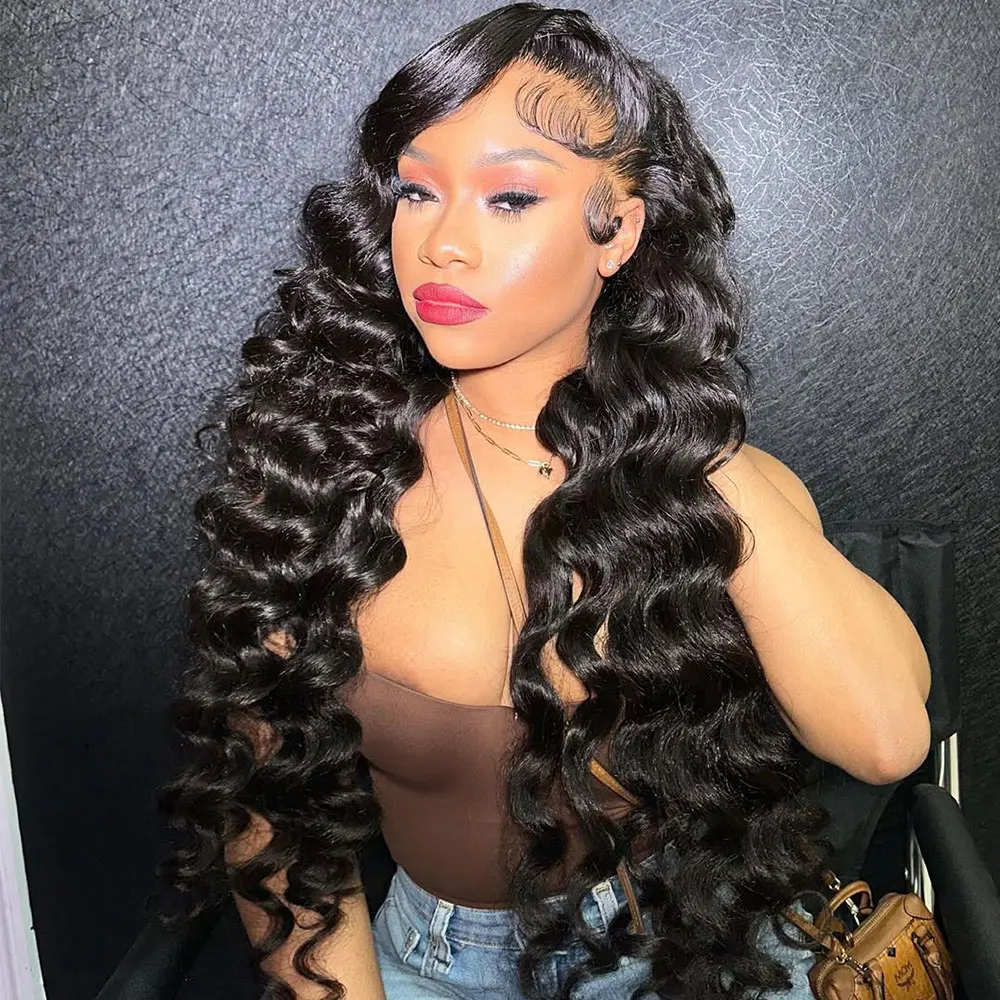 220 الكثافة شفافة HD فضفاض موجة عميقة باروكة من شعر طبيعي 30 36 بوصة مجعد 13x6 الدانتيل شعر مستعار أمامي موجة المياه الدانتيل الباروكات الأمامية