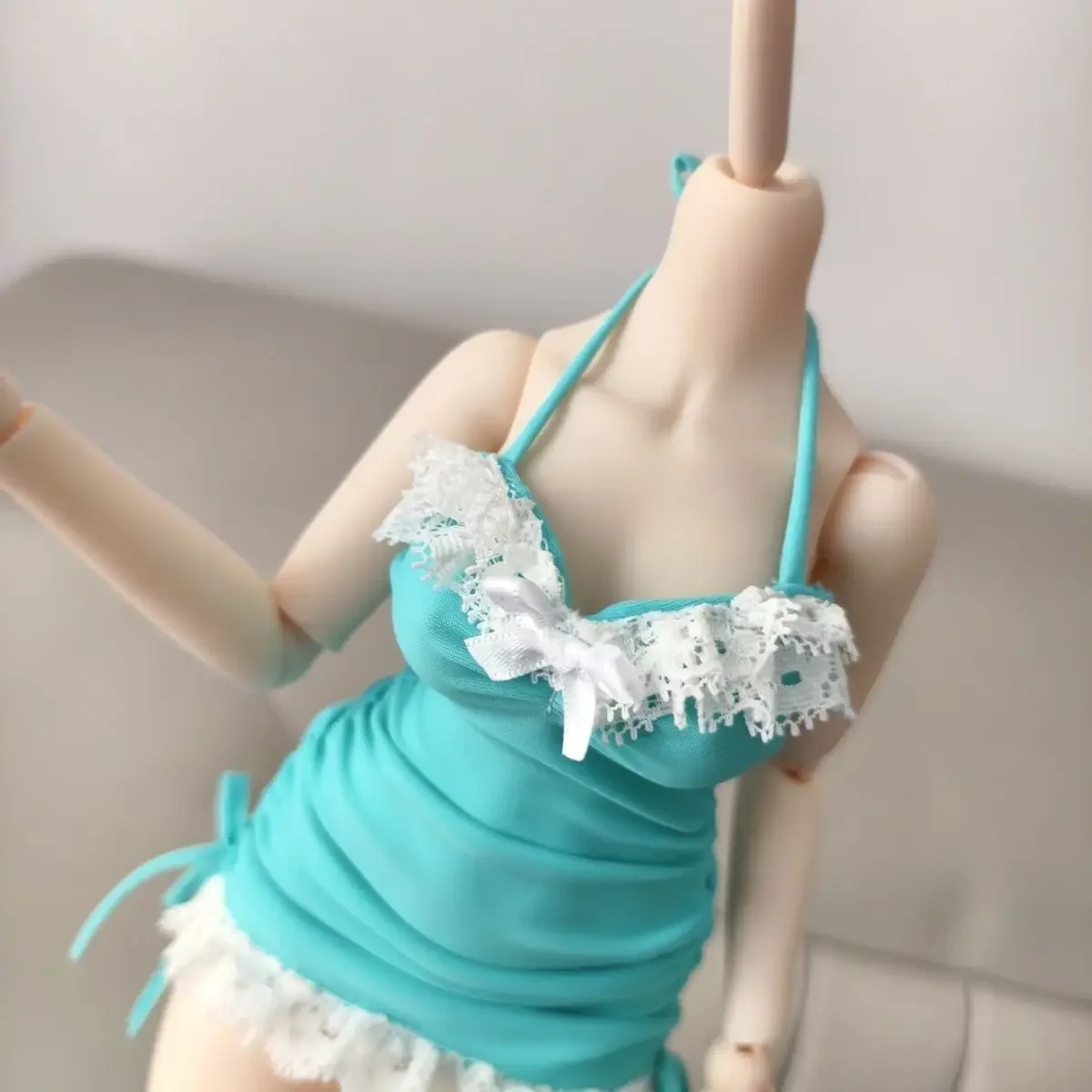 Imomodoll-女の子の人形の服,レースストラップスカート,スリムな折りたたみドレス,女の子のおもちゃ,アクセサリー,人形なし,1/4に適合