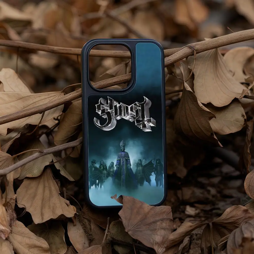 Чехол для телефона G-Ghost Band для iPhone 17, 16, 15, 14, 13, 12, Pro Max Plus, черная рамка, акриловый твердый корпус из углеродного волокна Чехол для телефона G-Ghost Band для iPhone 17, 16, 15, 14, 13, 12, Pro Max Plus, черная рамка, акриловый твердый корпус из углеродного волокна