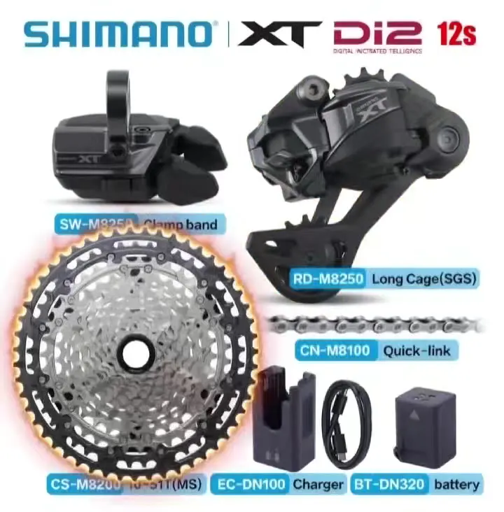 Shimano Deore XT Di2 M8250 12 Speed Wireless Electronic Shifting