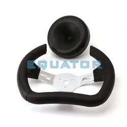 ATV 280MM car styling sports steering wheel racing PU universal aluminum alloy modified modified kart Accessories