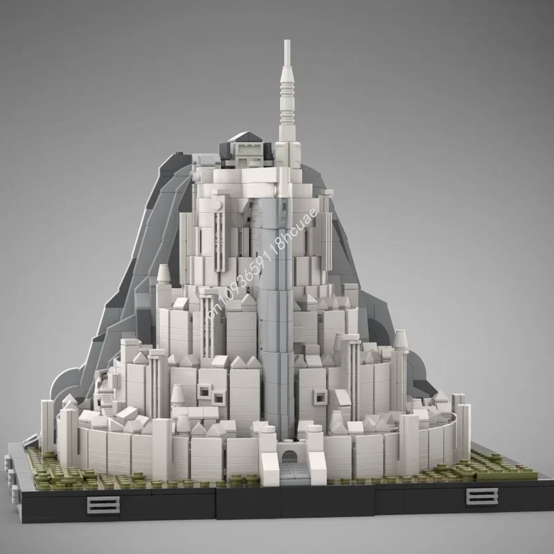 1929pcs MOC De Witte Stad Architectuur Model Bouwstenen Constructie Speelgoed Monteren Idee Kerstcadeaus Onderwijs Verjaardag