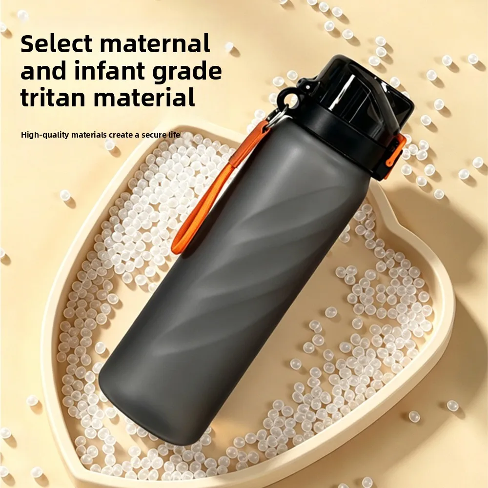 Gradient Color 1000mL Large Capacity Outdoor Sports Plastic Cup, Bouncing Suction Nozzle, Space Cup