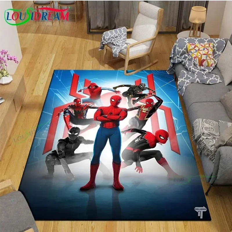 

Fashion Marvel Spider-Man Carpet for Children,Living Room Bedroom Floor Mat Kitchen Mat Children's Bedroom Mat,bedroom Decor