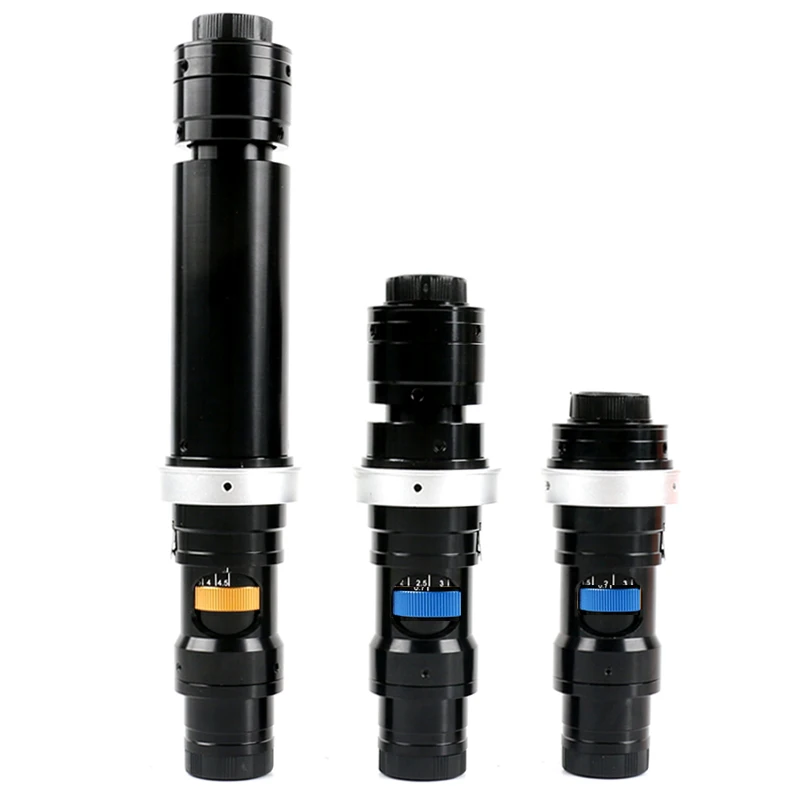 0.7X-5X 140X 200X 400X Monocular Zoom C mount Lens Large Depth Of Field CCD Adjustable Lens Video Microscope Camera Lens
