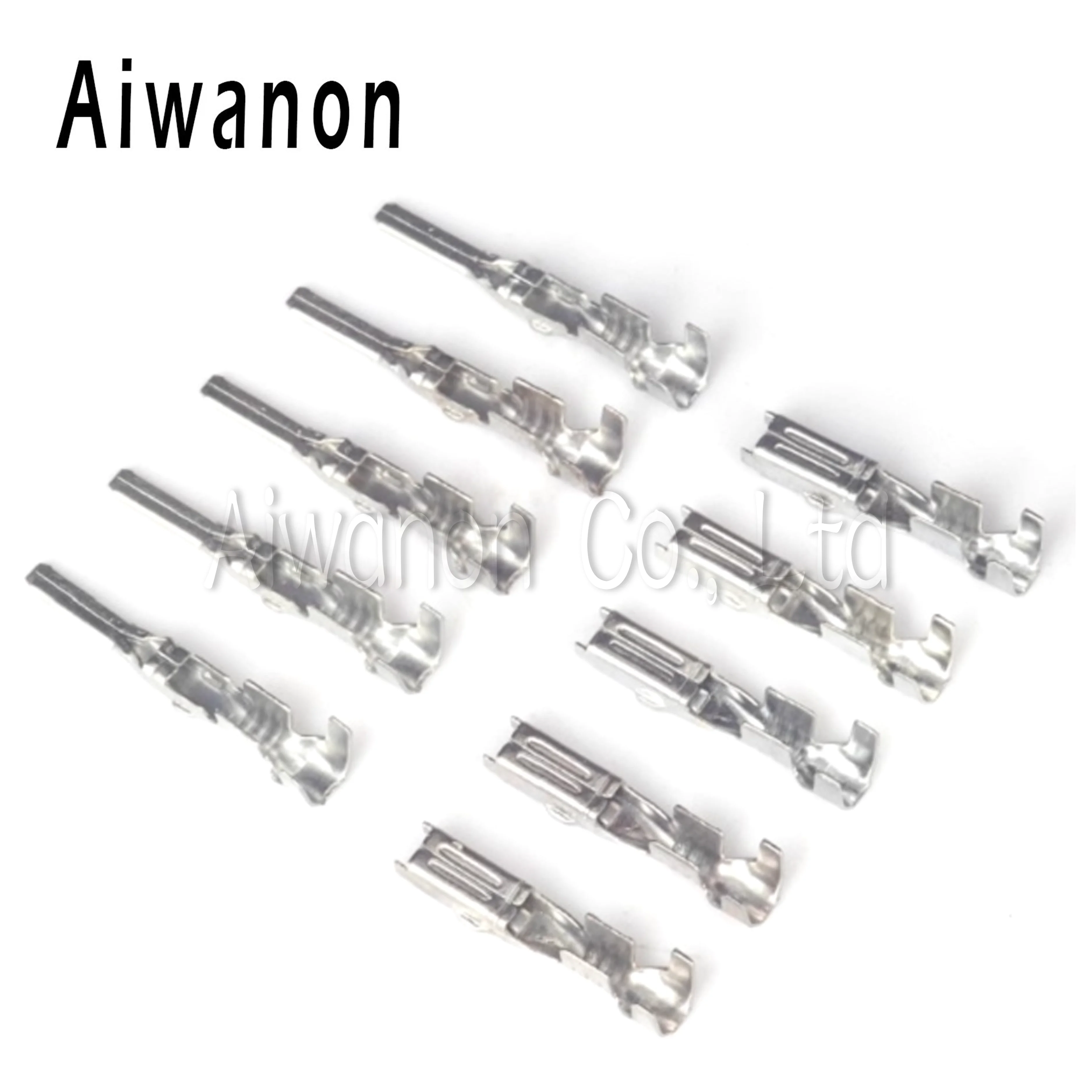 50 Pcs 1.8mm Car Brass Pre-Tin Plated Crimp Terminals Splice Pins Truck Denso Connectors 171662-1/171661-1