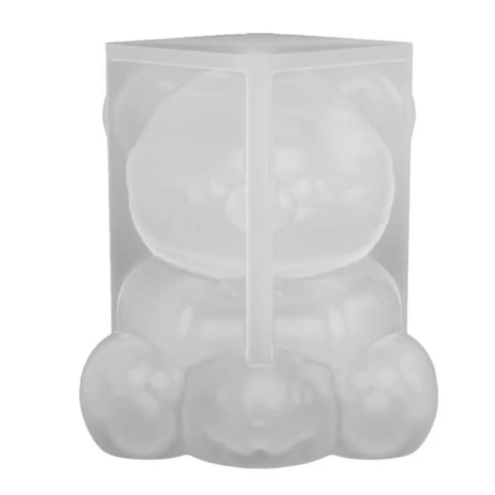 Candle Accessory 3D Shaped Pumpkin Bear Silicone Candle Mold Soft Handmade Mummy Bear Mold Non-stick Casting Mold Gift Making
