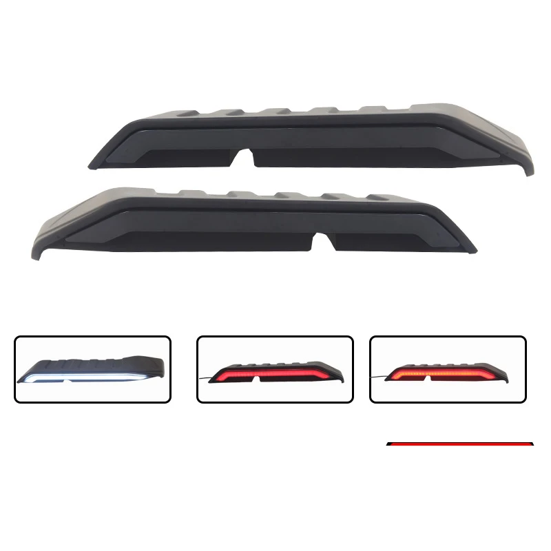 

Подходит для 07-21 JK JL Wrangler модифицированного указателя поворота с сегментированным хвостовым крылом на крыше.