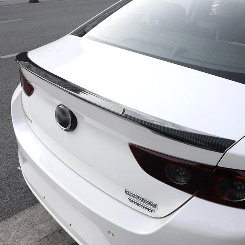 Für 2019–2023 Mazda 3 Limousine Spoiler Flügel Zubehör ABS Kunststoff Hecklippe Body Kit