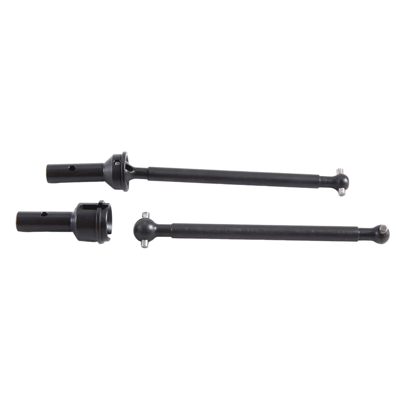 เหล็กที่ยอดเยี่ยมด้านหน้าด้านหลังเพลาไดรฟ์ CVD SHAFT สําหรับรถยนต์ RC Arrma 1/8 Typhon 1/7 Infraction Limitless เปลี่ยนสีดํา