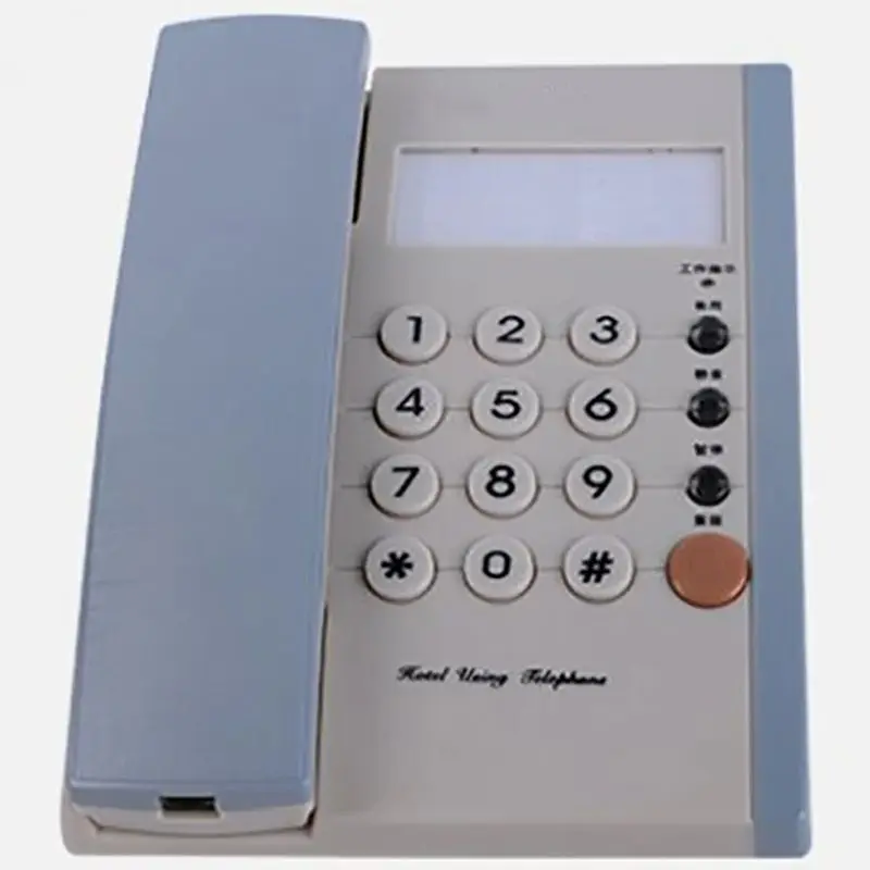 Home Office Corded Phone Telephone Desktop Wall Mountable Landline Phone with LCD Display, Redial, Call Indicator Light