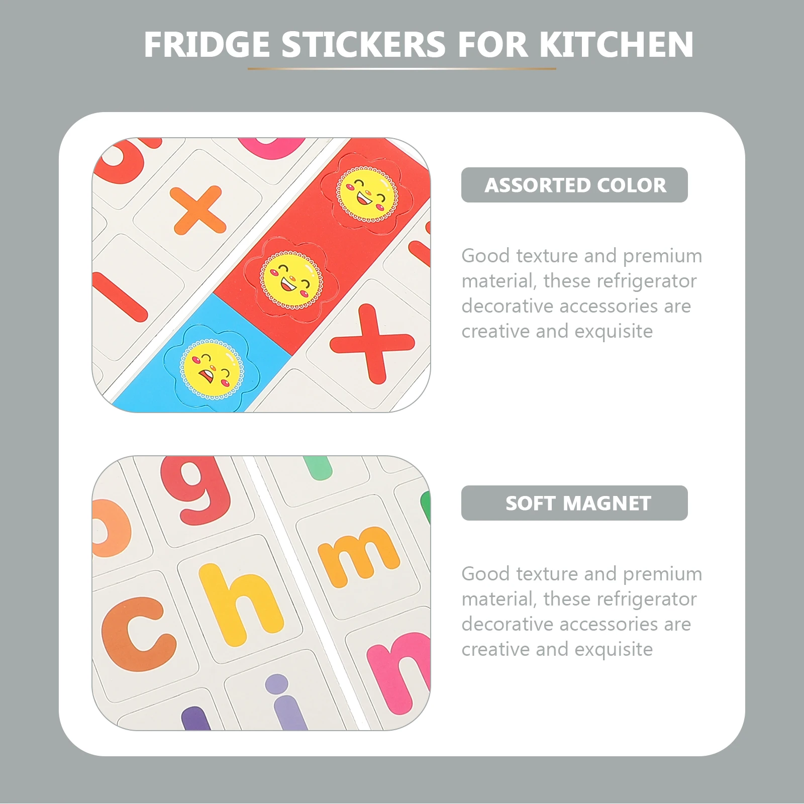 

5 set 5 Sets Magnetic Stickers Cute Magnets Decorative Fridge Accessories Creative Refrigerator Ornamental Cartoon Stickers