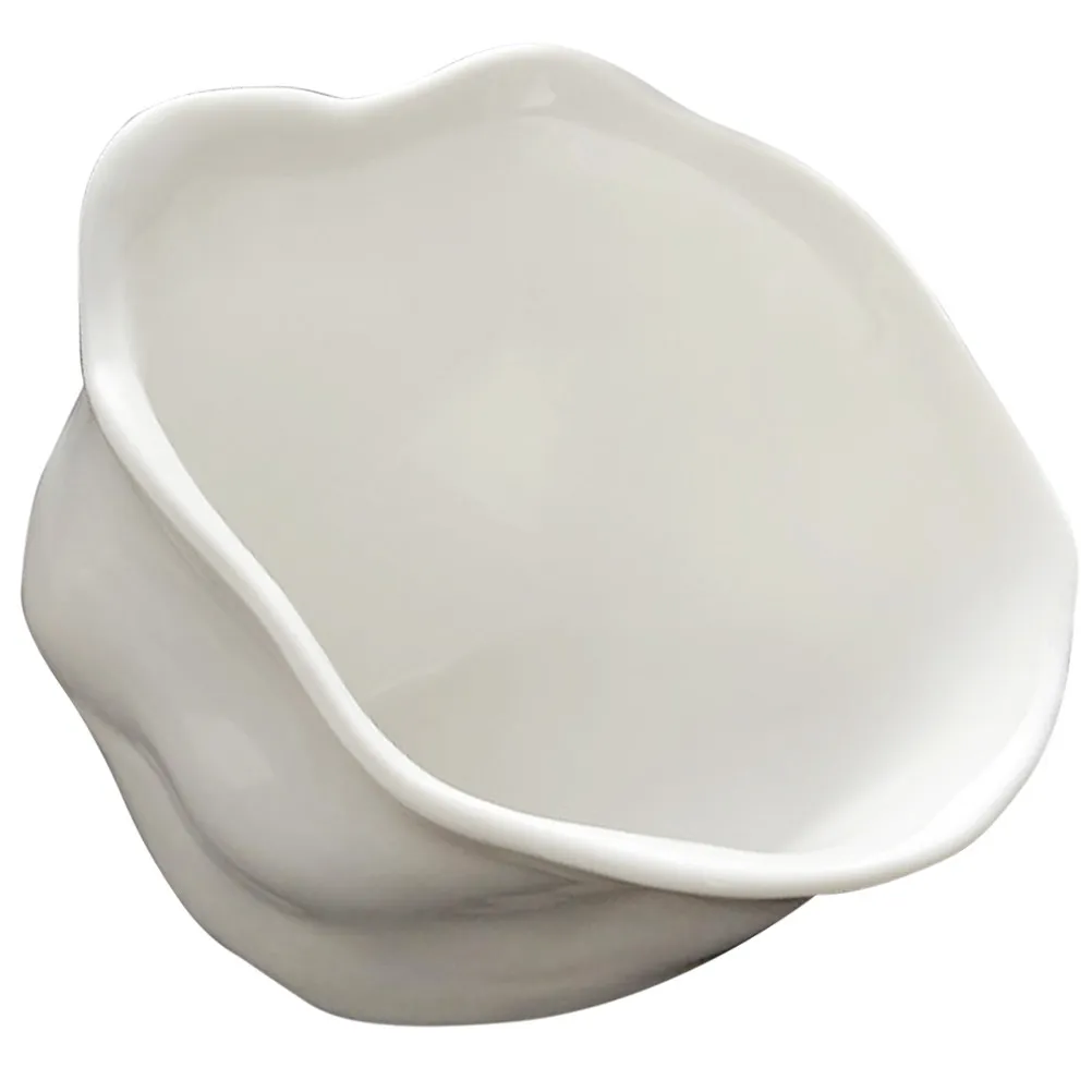 Plato de Cerámica con Forma de Flor para Salsa de Soja, Plato Ligero para Servir Aperitivos, para Sushi, Vinagre, Salsas y Condimentos