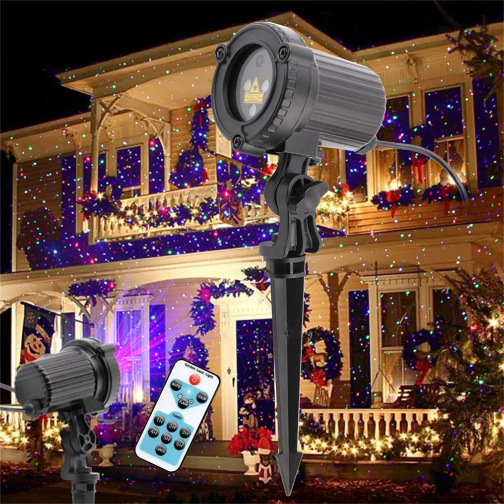 Led Outdoor Star Moving Projector Stage Lights Christmas Laser Lamp 32 Pattern Effect Projector DJ Disco New Year Party Lighting