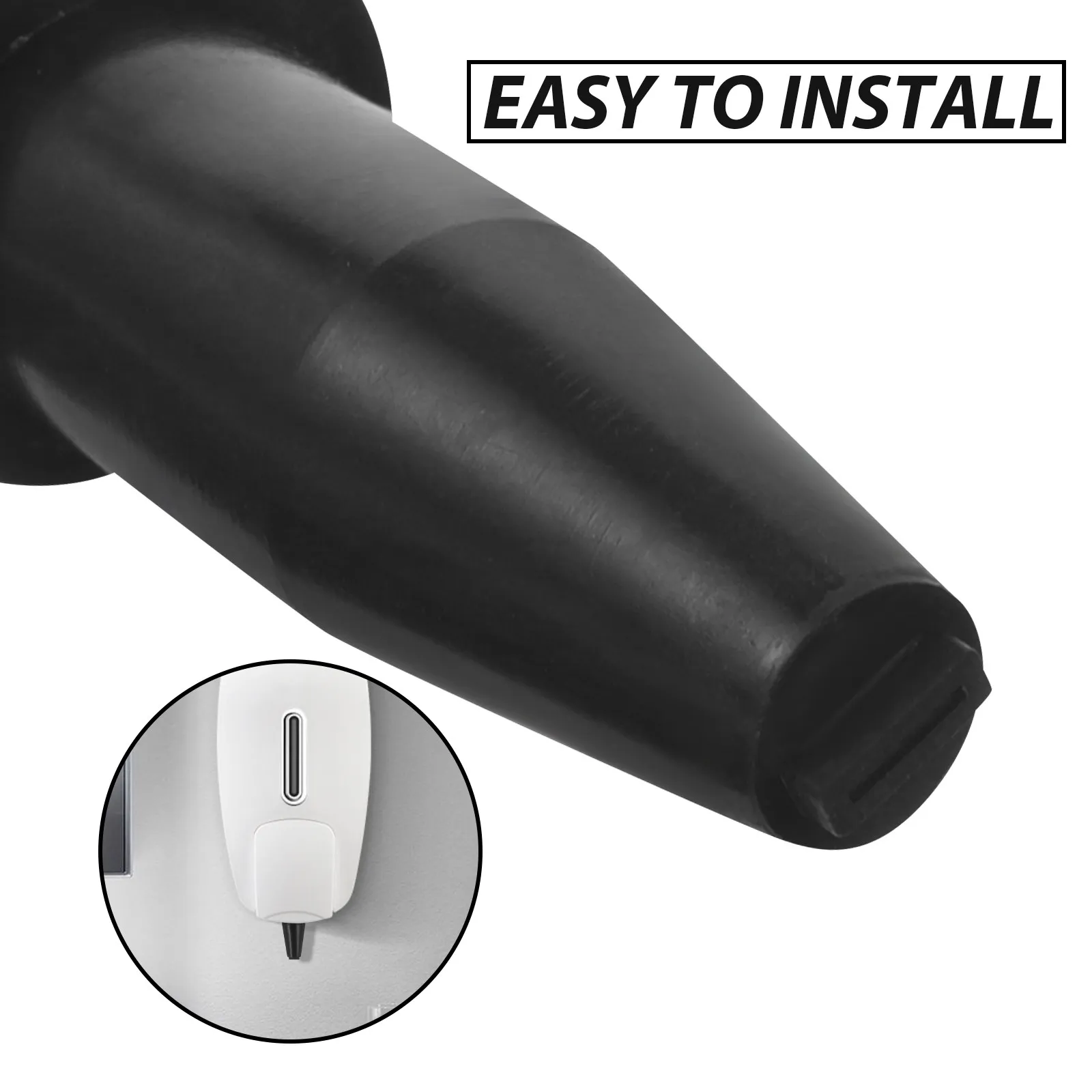 Soap Dispenser Replacement Pump Black Plastic Inner Bottle Pump for Kitchen Bathroom 1 Piece
