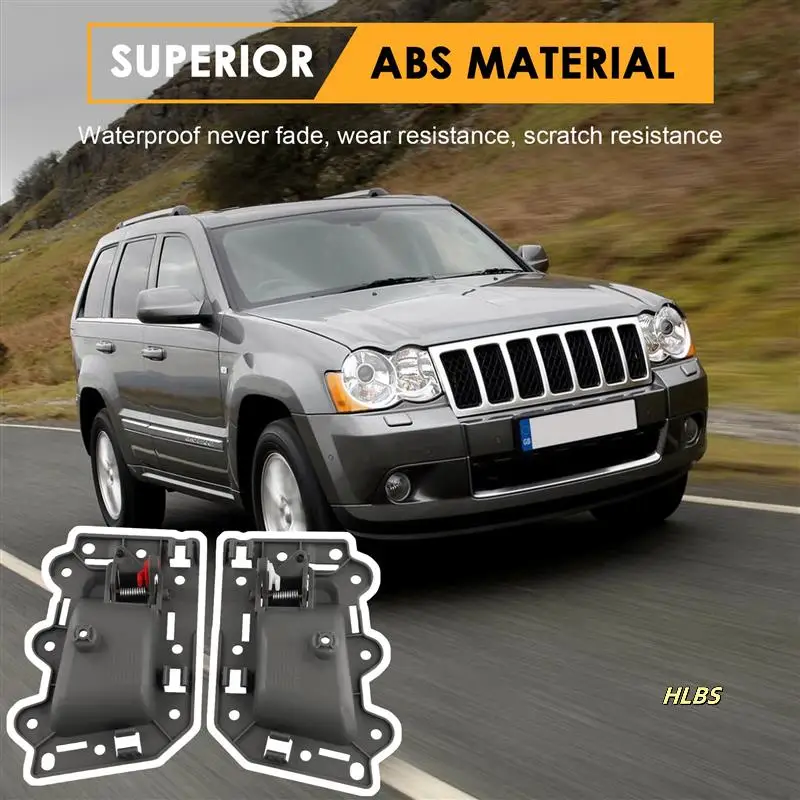 

1Pair Front Inside Door Handle 1JV461J3AA 1JV471J3AA For Jeep Grand Cherokee 05-11 LHD 82139 82134 Inner Door Pull Gray