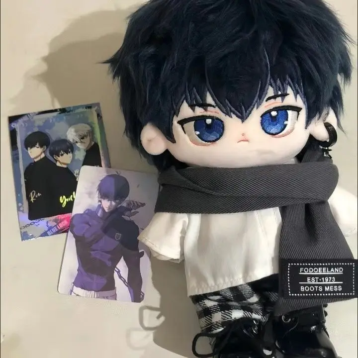 

Stuffed 20cm Anime Blue Lock Isagi Yoichi Cosplay Plush Cotton Dolls With Skeleton Body Dress Up Toys for Kids Birthday Gifts