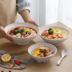 New PP Ramen Bowls Durability Temperature Pot Bowls Capacity High Anti-scalding Salad Bowl