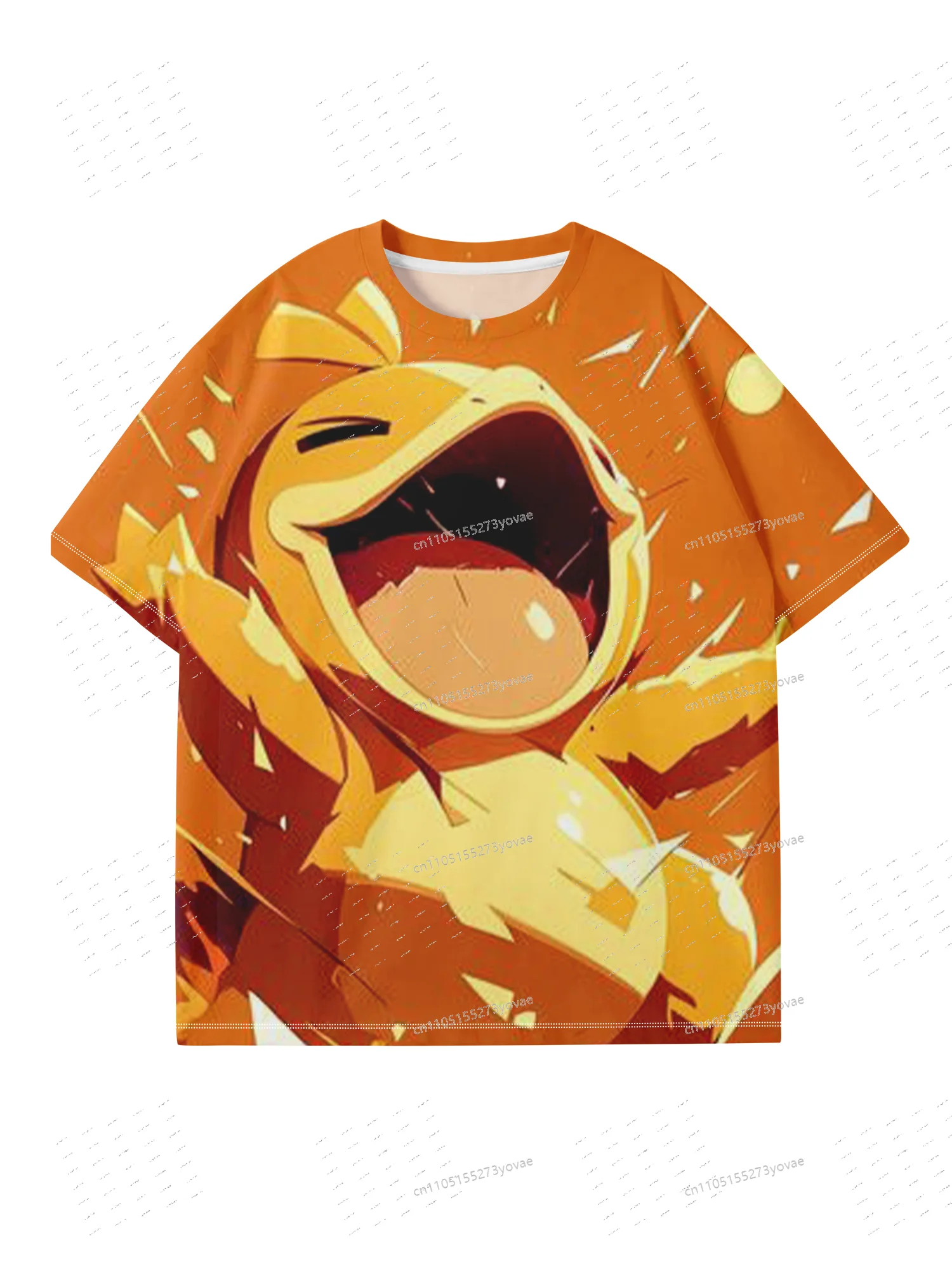 

Outdoor casual sports T-shirt with 3D Kadabra print, unisex, breathable and durable