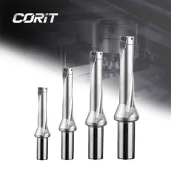 CORIT SP serisi indeksli sondaj Bit hızlı U matkap 2D 3D 4D 5D CNC torna Metal matkap 14mm- 40mm derinlik, makine delme aracı