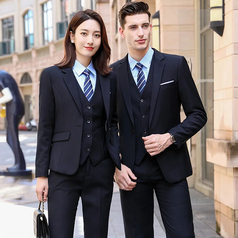 Fashionable Suit Coat Men Women Suit Jacket Long Sleeve Suit Set Autumn and Winter Business Dress Business Attire 2023 New