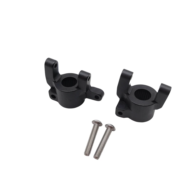 CNC FULL METAL Front Steering Knuckles, C Hub Carrier, Rear Axle Lock Out SET (Black) For AXIAL SCX10 II 90046 90047 AR44 Axle