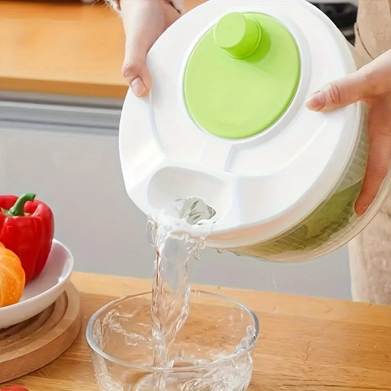 Salad Spinner  Multi-Purpose Kitchen Tool for Draining, Drying, and Mixing Salads, Vegetables, Fruits, and More Pepper grinder