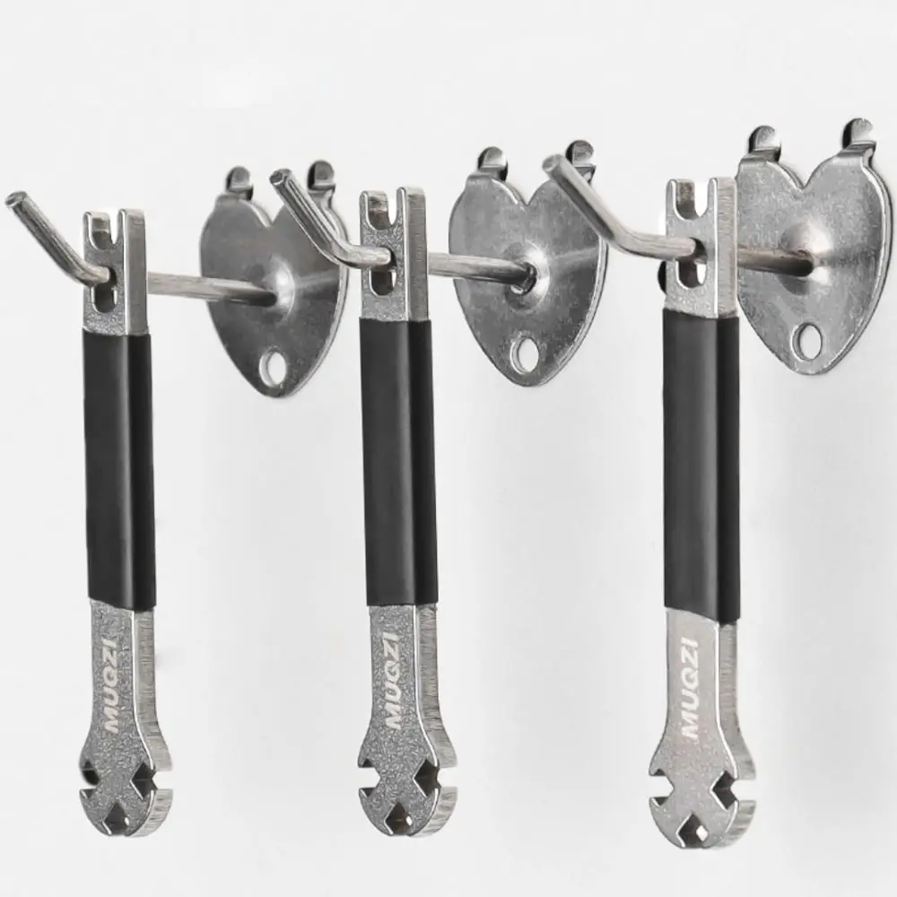 

Портативный велосипедный ключ для спиц из нержавеющей стали с силиконовой втулкой, инструмент для спиц колес, многофункциональный инструмент для коррекции регулировки