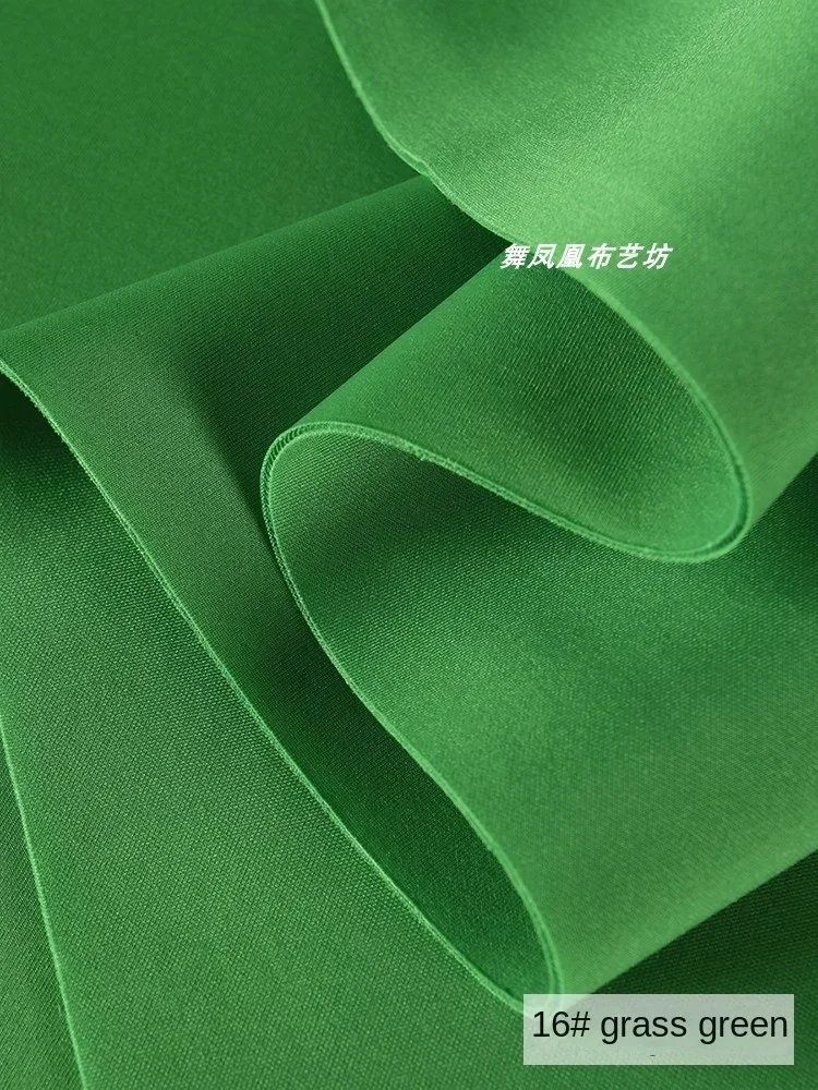 Space Cotton Fabric Green Thickened Knitted Elastic Clothing Design Cloth Diy Apparel Sewing Meters Material