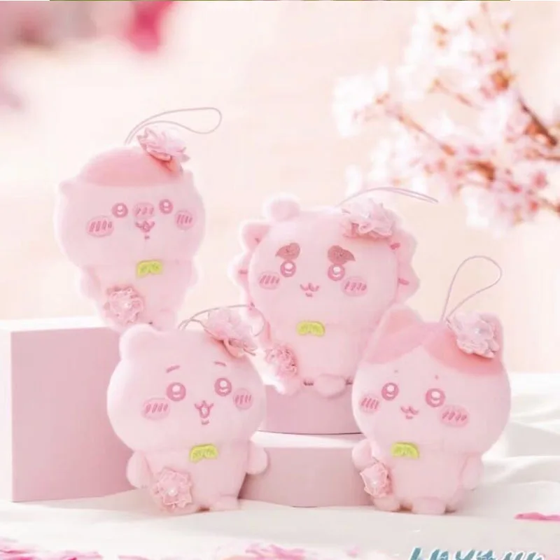 Chiikawa Cherry Blossom Plush Toy Kawaii Usagi Hachiware Pendant Decoration Ins Korean Cartoon Anime Friend Birthday Gift
