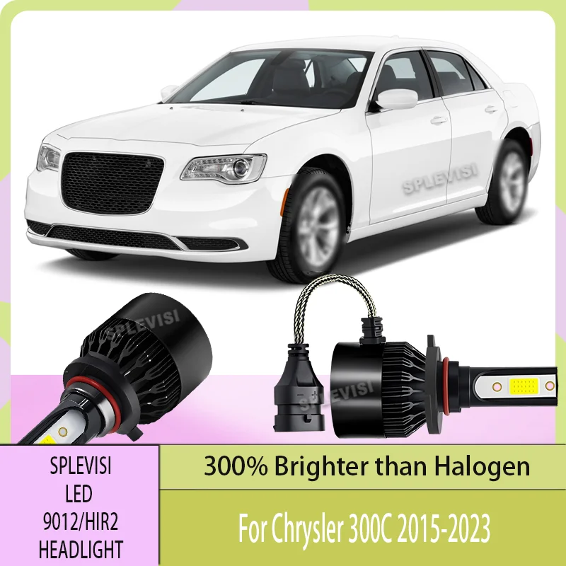 

FULLY UPGRADED COOLING SYSTEM LED HEADLIGHT High Performance 6000LM 6000K FOR Chrysler 300C 2015 2016 2017 2018 2019 2020-2023