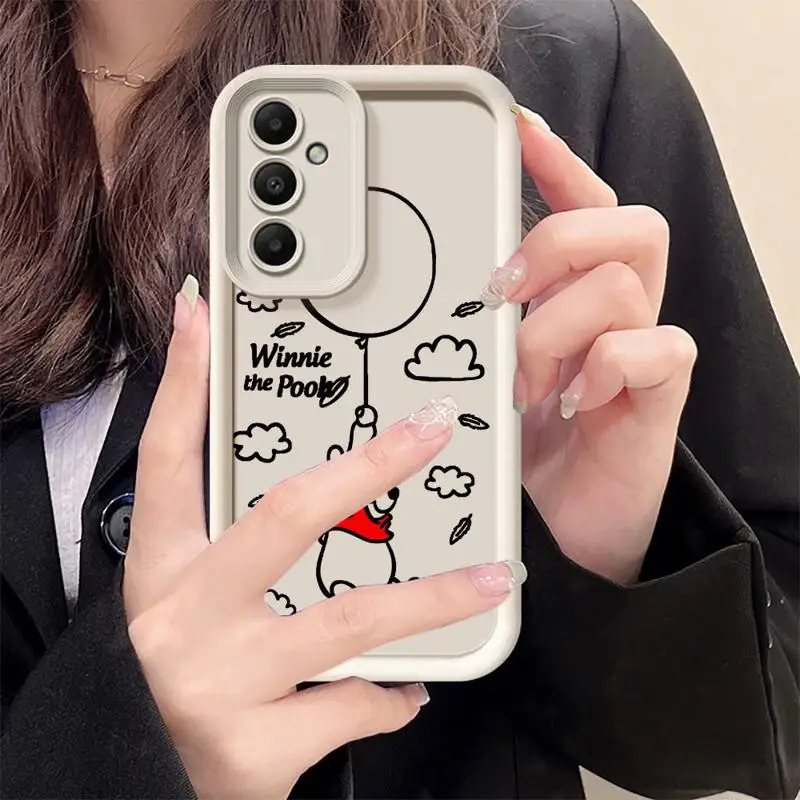 phone case for Samsung Galaxy A54 A53 A34 A23 A16 A12 A53 A52 A32 A35 A14 tpu funda waterproof caso Disney Winnie Pooh Tiggers