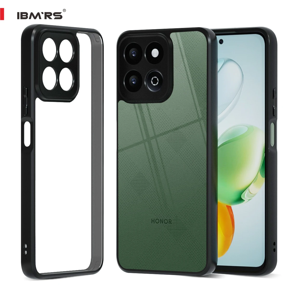 

for Honor Play 60 Plus/200 Smart/X7C Camo Case, IBMRS Military Armor Phone Cover Shockproof Anti-Scratch Protective Hard Case