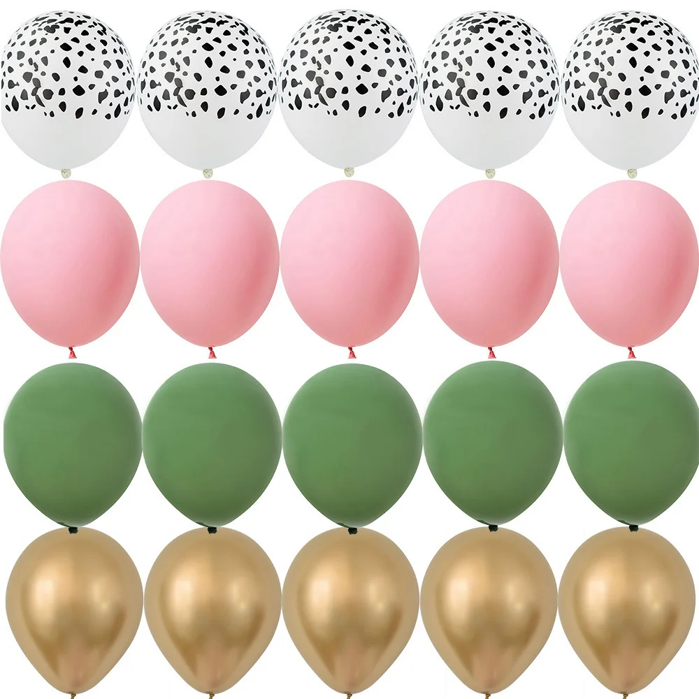 20 Stück 12 Zoll Tiger/Leopard/Giraffe Muster Ballon Set für Kinder Wildtier Dschungel Safari Geburtstag Party Dekoration Lieferungen – Detail 3