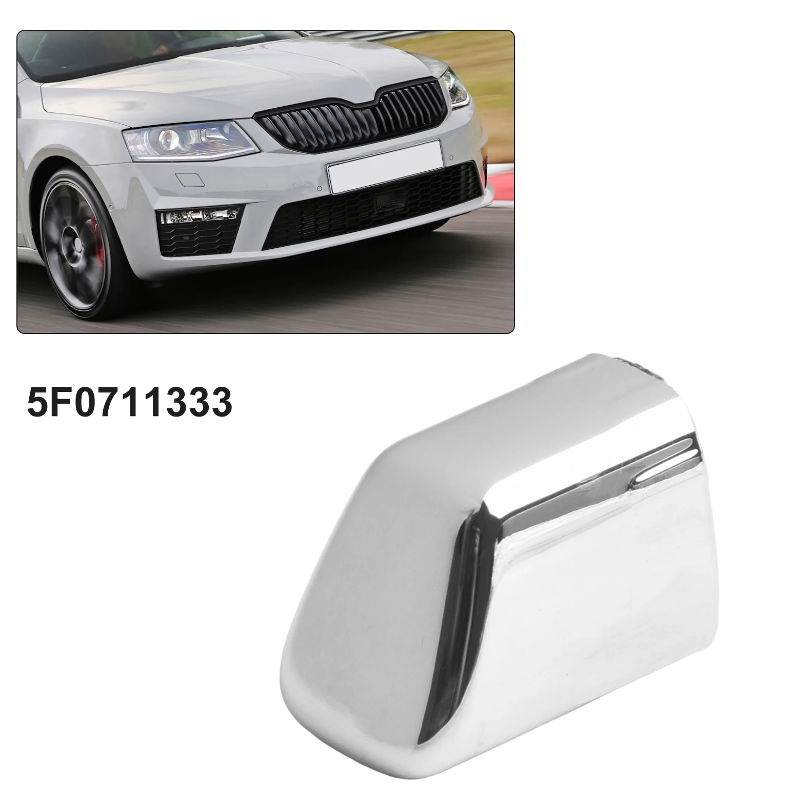 ABS 5F0711333 5F0711333 car Handbrake Push Button Anti-corrosion Replacement Silver Wear-resistant For Skoda For Octavia 2013-21