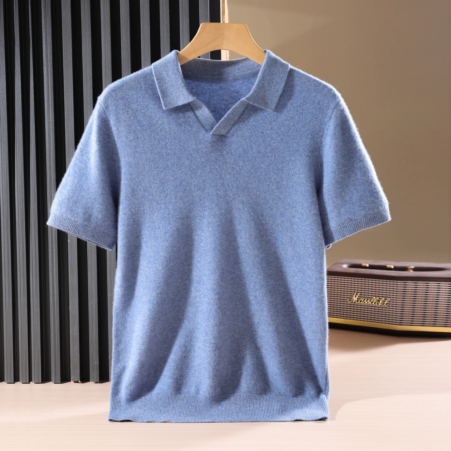 Men'S Fashion V Neck Sweater - Quality Wool Cashmere Sweater Fashion Short